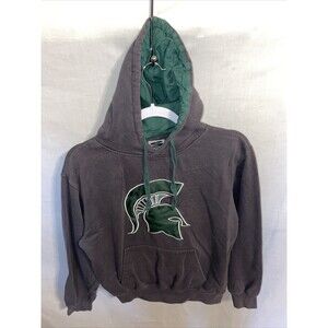 Stadium Athletics Sport Hoodie Trojans Mens Size Small Gray Green Long Sleeve